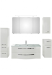 Saphir Vonios kambario baldų komplektas &raquo;Serie 4005 vormontiert Glaswaschbecken Spiegelschrank&laquo; rinkinys 6 Stk. dalys