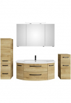 Saphir Vonios kambario baldų komplektas &raquo;Serie 4010 4 vienetai Keramik-Waschtisch su LED-Spiegelschrank&laquo; rinkinys