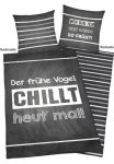 Herding Young Collection Patalynės užvalkalai &raquo;Spr&uuml;che&laquo; 2 Stk. su lustigem Spruch