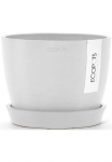 ECOPOTS Vazonas gėlėms &raquo;Stockholm Mini 16 Wei&szlig;&laquo; dėl viduje ir au&szlig;en: frostsicher bruchsicher ir lichtbest&auml;ndig