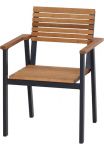Siena Garden Poilsio kėdė &raquo;&raquo;Bozen&laquo; Aliumininis su Robinienholz&laquo; () 100% FSC stapelbar