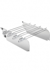 R&Ouml;SLE Grill-Windschutz &raquo;VIDERO 25398&laquo; 10 cm plotis 2 cm hoch Nerūdijančio plieno dėl Primezone Kokybi&scaron;kas Laikiklis dėl Grilio įrankis Nerūdijančio plieno