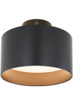 GLOBO LIGHTING LED lubinis &scaron;viestuvas &raquo;JENNY&laquo; LED-Modul 1 Stk. Warmwei&szlig; lubinis &scaron;viestuvas / miegamojo kambario baldai / Wohnbereich / juoda spalva / ovali / Aliumininis