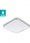 EGLO Sieninis &scaron;viestuvas &raquo;MANILVA&laquo; LED-Board Warmwei&szlig; LED Badezimmer-Deckenlampe lubinis &scaron;viestuvas Stahl ir plastikas