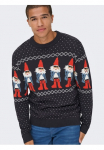 ONLY & SONS Megztinis apvalia i&scaron;kirpte &raquo;ONSX-MAX REG CREW KNIT&laquo;