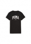 PUMA Mar&scaron;kinėliai &raquo;SQUAD GRAPHIC TEE&laquo; sportlicher stilius su Print-Applikation im College-Stil trumpomis rankovėmis