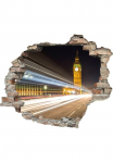 queence Sienos lipdukai &raquo;Big Ben&laquo; Sienų lipdukai paveikslas selbstklebend 3D Wanddurchbruch