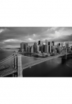 Papermoon Fototapetas &raquo;Brooklyn Bridge black/white&laquo; glatt
