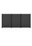 STAKET PRO Tvora &raquo;Komplettzaun kabykla 150&laquo; LxH: 3726x187 cm 3 Elemente &aacute; 120 cm plotis