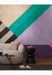 living walls Fototapetas &raquo;THE WALL III Grafik-Tapete Motivtapete Formen 3D&laquo; matinis glatt tapetai Abstrakt dėl miegamojo kambario baldai K&uuml;che Wohnzimmer Grafisch Design