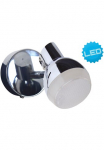 n&auml;ve LED Wandstrahler &raquo;Chromey&laquo; LED-Modul 1 Stk. Warmwei&szlig; 1er &scaron;viestuvas chromfarben Lichtfarbe warmwei&szlig; metalas Plastikinis D: 8cm