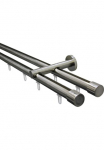 GARDINIA Užuolaidų karnizo rinkinys &raquo;Set Isa 2-Lauf su Innenlauf II &Oslash; 20 mm&laquo; &Oslash; 20 mm 2 l&auml;ufig-l&auml;ufig Fixma&szlig; 2-Lauf