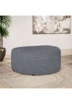 OTTO home Mink&scaron;tas pufas &raquo;ADELLA passed zur serija Ma&szlig;e B/T/H: 92/69/43 cm&laquo; Kojų kėdutė su Wellenunterfederung runde forma auch in audinys
