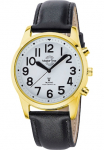 MASTER TIME Laikrodis &raquo;Sprechende Funkuhr&laquo; Laikrodis laikrodis laikrodis Vyri&scaron;kas laikrodis odinė apyrankė analog