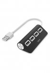 Hama USB-Adapter &raquo;USB-Hub su 4 USB-A Ports USB-A Stecker 480 Mbit/s 15 cm Kabell&auml;nge&laquo; 15 cm Verbinden von PC Ne&scaron;iojamas kompiuteris Plan&scaron;etinis kompiuteris su USB laikmena Klaviatūra Spausdintuvas