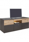 FORTE TV staliukas &raquo;Como&laquo; TV spintelė LED Ap&scaron;vietimas Soft Close daiktadėžė 1498/593/52 cm