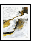 queence Paveikslas &raquo;Tweety&laquo; Abstrakt | Kunst | Marmor | Modern HD Premium Poster-Druck ir Holzrahmen