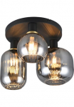TRIO Leuchten TRIO Ap&scaron;vietimas lubinis &scaron;viestuvas &raquo;DIVA E27 lubinis &scaron;viestuvas 3-flammig su Glasschirm exkl 3xE27 max 10W&laquo; E27 1 Stk. warmwei&szlig; - kaltwei&szlig; lubinis &scaron;viestuvas &Oslash; 39cm Glasschirme in 3 Formen lempa Wohnzimmer K&uuml;che