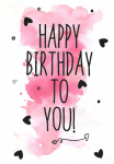 queence Metalinis paveikslas &raquo;Happy Birthday to you&laquo; Spr&uuml;che 1 Stk. dalys