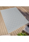 Primaflor-Ideen in Textil Kilimas &raquo;Outdoorteppich ELDORADO Quadra&laquo; rechteckig 4 mm auk&scaron;tis Flachgewebe Rauten Scandi In- ir Lauko tinka wasserfest