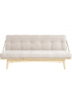 Karup Design Sofa su miegojimo mechanizmu &raquo;Folk&laquo; i&scaron; massiven Kiefernholz ir čiužinys