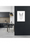 queence Paveikslas &raquo;Tyra&laquo; naminiai gyvūnai | Kunst | Schwarz-Wei&szlig; 1 Stk. dalys HD Premium Poster-Druck ir Holzrahmen