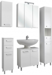 Saphir Vonios kambario baldų komplektas &raquo;Quickset 5 dalių vonios spintelė su LED-Spiegelschrank&laquo; rinkinys rinkinys 5 Stk. dalys