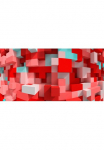 Architects Paper Fototapetas &raquo;3D Cubes Red&laquo; Vlies Wand Schr&auml;ge