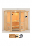 Karibu Pirtis &raquo;Aline 1&laquo; rinkinys Ofen 9 kW Bio externe Strg easy