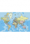 Papermoon Fototapetas &raquo;World Map&laquo; glatt