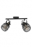 EGLO &Scaron;viestuvas &raquo;GIRONA Lubinis &scaron;viestuvas Stahl IP20 E27Wohnzimmerlampe Flurlampe&laquo; E27 1 Stk. &scaron;viestuvas L44 x B19 x H15 cm juoda spalva messing-geb&uuml;rstet 2X40W exkl.