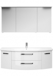Saphir Vonios kambario baldų komplektas &raquo;Serie 4010 2 vnt. rinkinys Keramik-Waschtisch su LED-Spiegelschrank&laquo; rinkinys