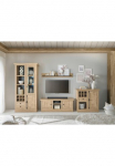 Home affaire Sekcija &raquo;Cornwall sekcija im Landhausstil Wohnzimmer-Set Eiche Dekor&laquo; rinkinys 4 Stk. dalys