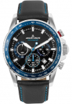 Jacques Lemans Chronografas- laikrodis &raquo;Liverpool&laquo; Laikrodis laikrodis laikrodis Vyri&scaron;kas laikrodis Datum odinė apyrankė