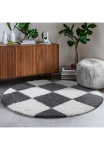 Sanat Ilgo plauko kilimas &raquo;Milano 1250&laquo; ovali 30 mm auk&scaron;tis Hochflor Wohnzimmer miegamojo kambario baldai fussbodenheizungsgeeignet
