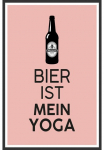 queence Metalinis paveikslas &raquo;Bier Yoga&laquo; Getr&auml;nke | Dekoracija | Spr&uuml;che | Spr&uuml;che & Texte 1 Stk. dalys Paveikslas i&scaron; plieno Paveikslas Spr&uuml;che Texte witzig Bier