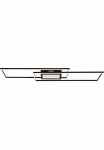GLOBO LIGHTING LED lubinis &scaron;viestuvas &raquo;SAUNDERS&laquo; LED-Modul 1 Stk. Deckenlampe/Wohnzimmer/Schlafzimmer/modern