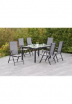 MERXX Garten-Essgruppe &raquo;&raquo;Amalfi&laquo;&laquo; rinkinys 5-fach Reguliuojamas atlo&scaron;as 7 Stk. dalys Tisch: LxB: 150x90 cm
