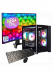 GAMEMAX PC-Komplettsystem &raquo;MegaDeal Infinity Mini BK 2616 Ryzen 5 5500 RTX 5050 32GB DDR4 1TB SSD&laquo; 32 &Prime; AMD Ryzen 5 GeForce RTX&trade; 5050 32 GB RAM 1.000 GB SSD Windows 11 + MSI MAG 32C6 Curved monitorius 80cm (32")