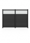 STAKET PRO Tvora &raquo;Komplettzaun &raquo;Rhombus Mini&laquo; plotis 1200 mm + Fl&auml;chendruck 84&laquo; Zaunh&ouml;he 180 cm Zaunl&auml;nge 2484 - 3726 m