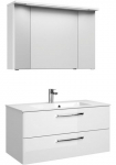 Saphir Vonios kambario baldų komplektas &raquo;Trentino 2 vnt. rinkinys Mineralmarmor-Waschtisch su LED-Spiegelschrank&laquo; 3 Stk. dalys