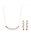 Swarovski Auskarai ir Grandinėlės rinkinys &raquo;Multipack papuo&scaron;alas Dovanų Constella&laquo; (Rinkinys ir Papuo&scaron;alų dėžutė 3 Stk. tlg.) su &reg; Kristall