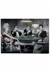 Reinders! Plakatas &raquo;Chris Consani - four of a kind&laquo; Home Office - Monroe-Presley-Dean-Bogart - Schwarz-Wei&szlig; - Papier