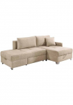 Jockenh&ouml;fer Gruppe Kampinė sofa &raquo;Lemberg L-Form B: 232 cm Dreh-Schwenk-Ottomane&laquo; su miegojimo funkcija Dėžutė patalynei & Pagalvėlė sėdėjimui wandelbar zum didelė sofa