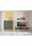 Home affaire TV staliukas &raquo;MAVAS&laquo; in madingas Dažai Griffe i&scaron; metalas (Schwarz) plotis 160 cm