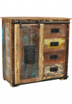 SIT Komoda &raquo;Jupiter&laquo; i&scaron; recyceltem Altholz plotis 77 Shabby Chic vintažinio stiliaus