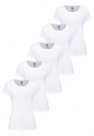 Fruit of the Loom Palaidinė apvalia i&scaron;kirpte Rinkinys 5 Stk. original T. LADY-FIT im 5er Pack