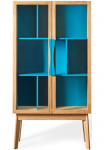 Woodman Lentyna knygoms &raquo;Hilla&laquo; plotis 88 cm durys su stiklo intarpas Holzfurnier i&scaron; Eiche FSC&reg;