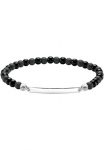 THOMAS SABO Аpyrankė &raquo;Gravierbares аpyrankė su Beads&laquo; su Obsidian