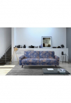 exxpo - sofa fashion Trivietė sofa &raquo;Side gražus Sėdėjimo & Liegekomfort Schlafsofa. plotis 222cm. hoher Fu&szlig;&laquo; su miegojimo funkcija Dėžutė patalynei ir auk&scaron;tis Holzf&uuml;&szlig;e Solit&auml;rm&ouml;bel